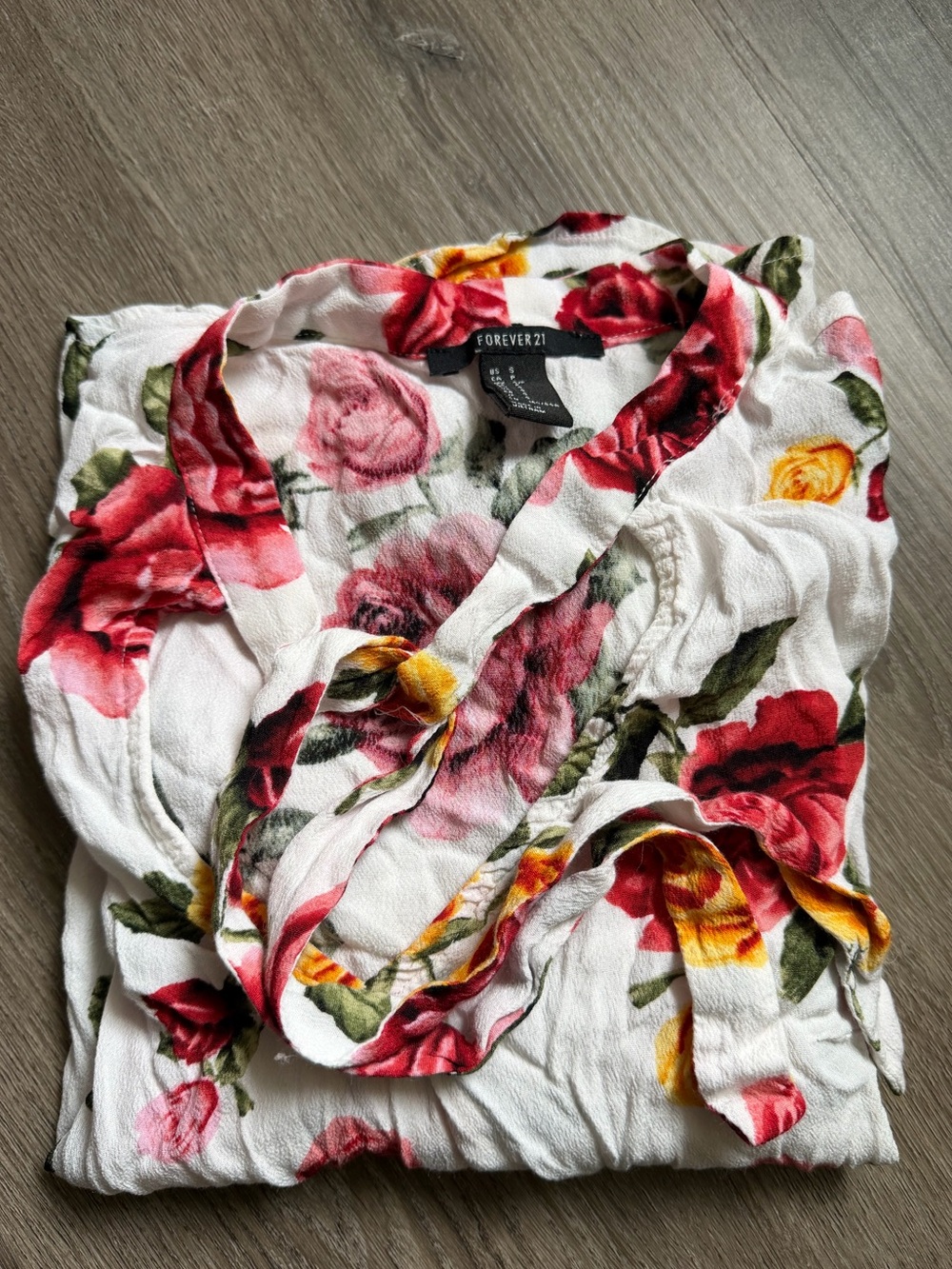 Forever 21 floral blouse
